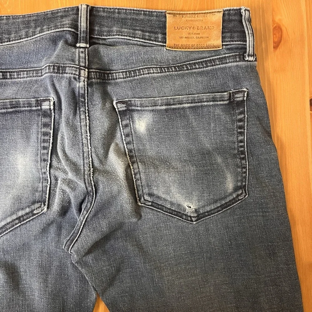 Lucky Brand jeans men's 32X31 blue denim 110 Skinny medium wash stretch